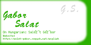 gabor salat business card